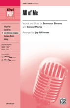 All of Me SATB choral sheet music cover